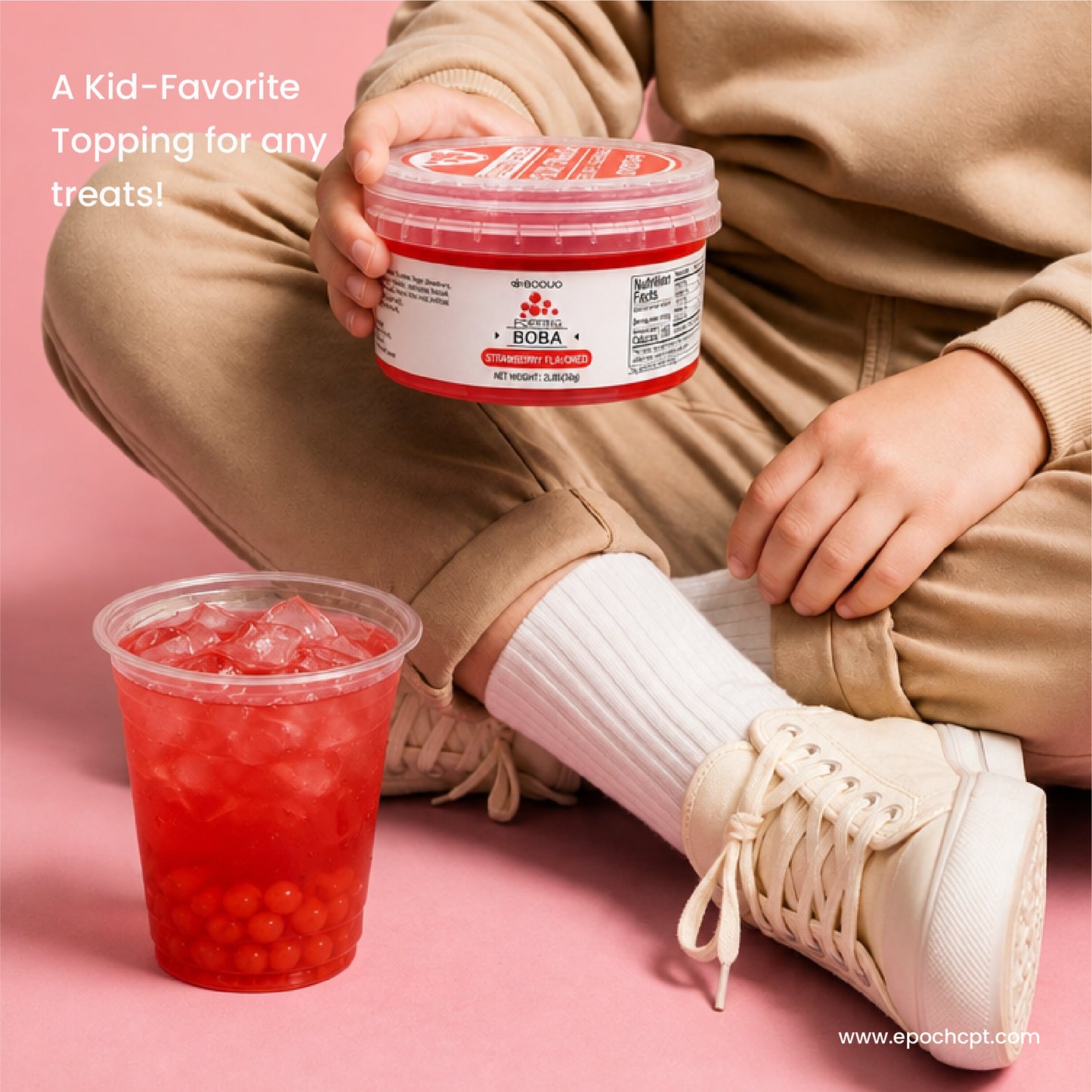 Strawberry Popping Boba | 1.2 LB (550G)