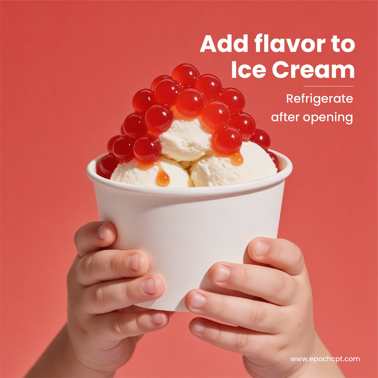 Strawberry Popping Boba | 1.2 LB (550G)