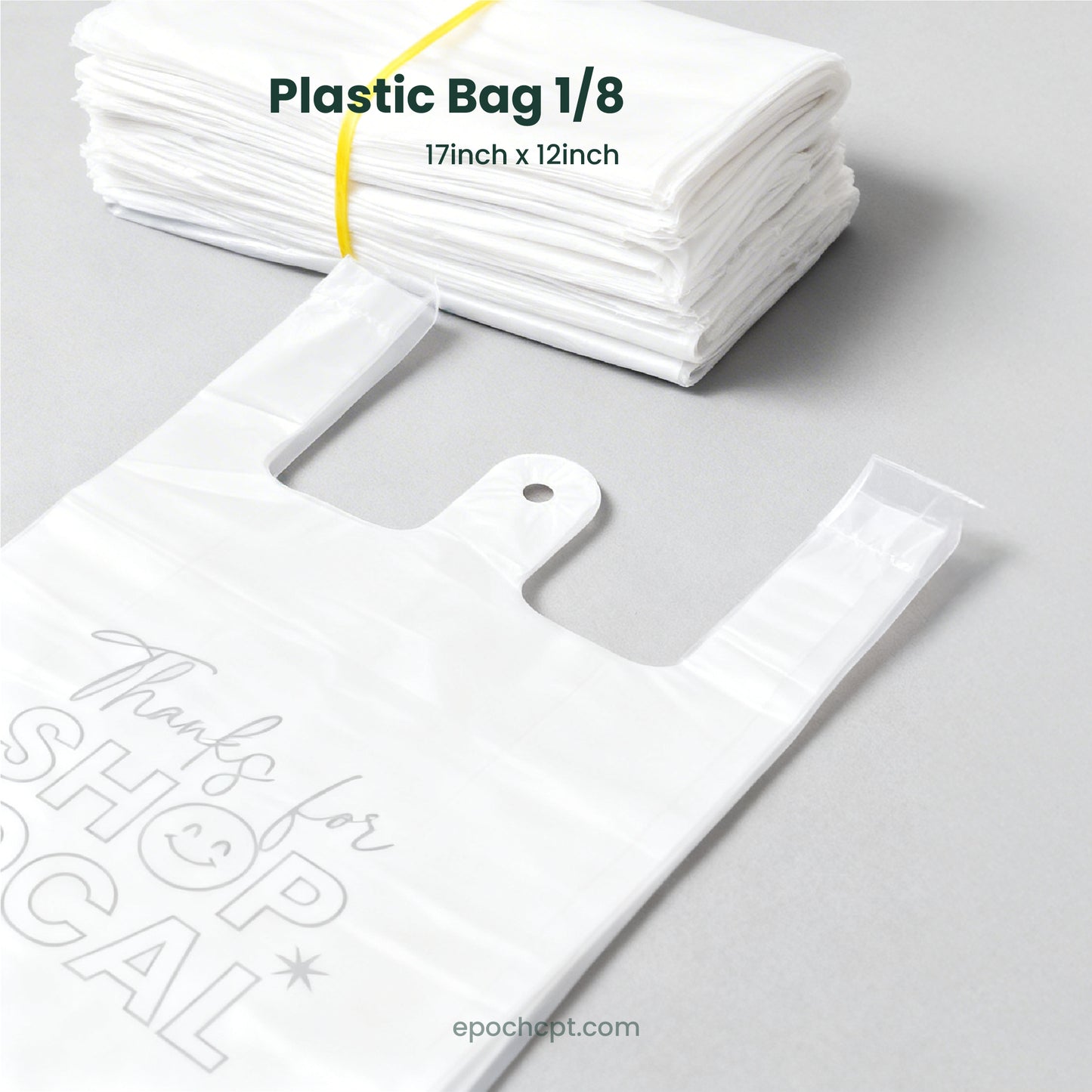 Thank You Plastic Bags Wholesale | Takeout Bags for Restaurants & Retail | 1000 pcs