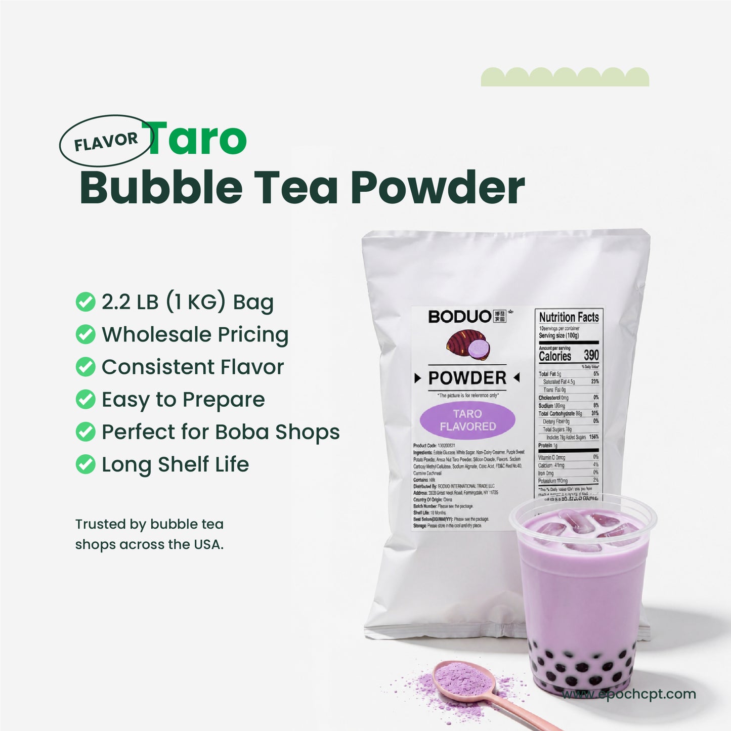 Taro Milk Tea Powder | 2.2 LB